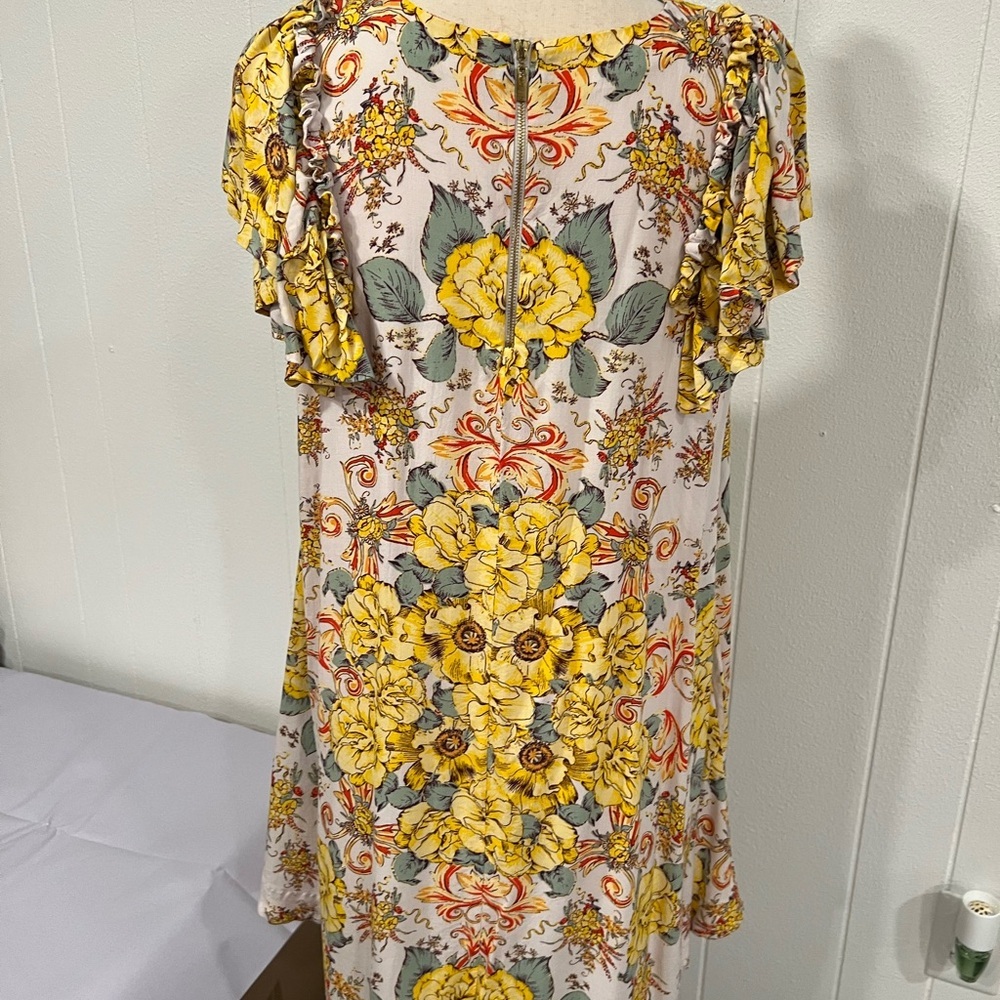Free People Yellow Floral Dress - Picture 3 of 8
